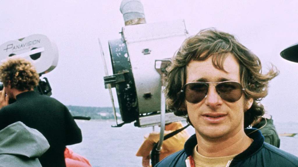 Young Steven Spielberg filming with 8mm camera as a child